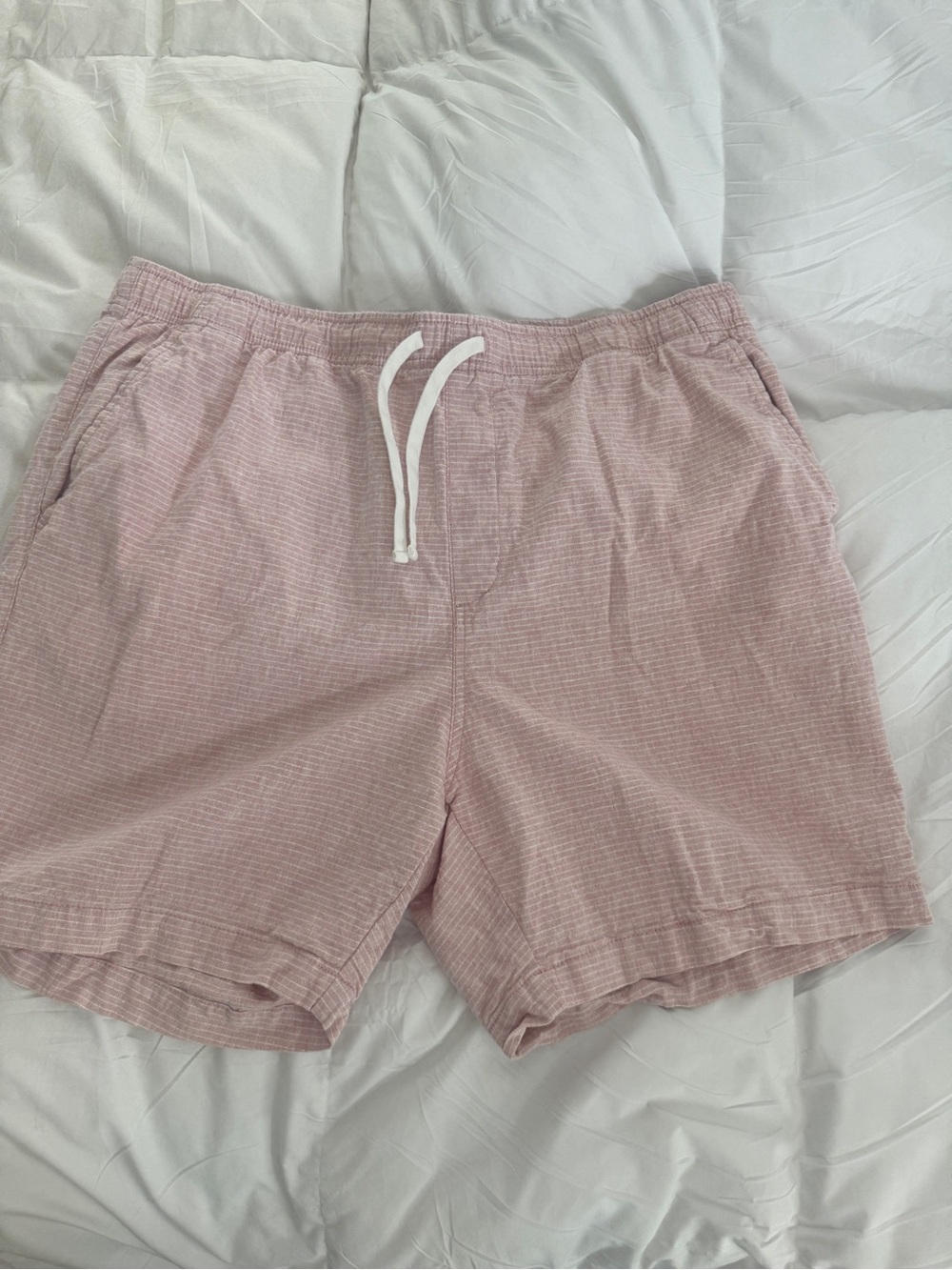 Old Navy Pink Striped Jogger Shorts
